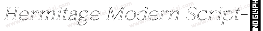 Hermitage Modern Script字体转换